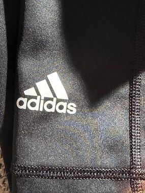 adidas Black Top with White Logo Print Climate Size L